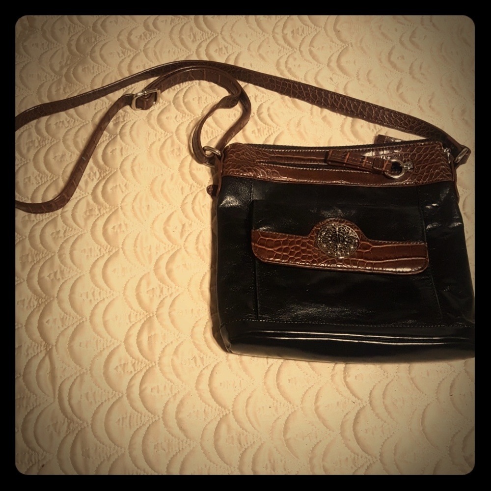 Vintage Leather Giani Bernini Cross Body bag